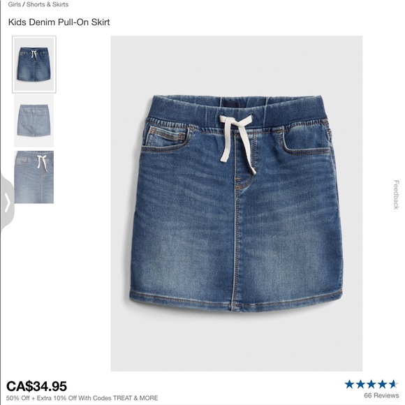 GAP Kid’s Denim Skirt - Picture 4 of 4